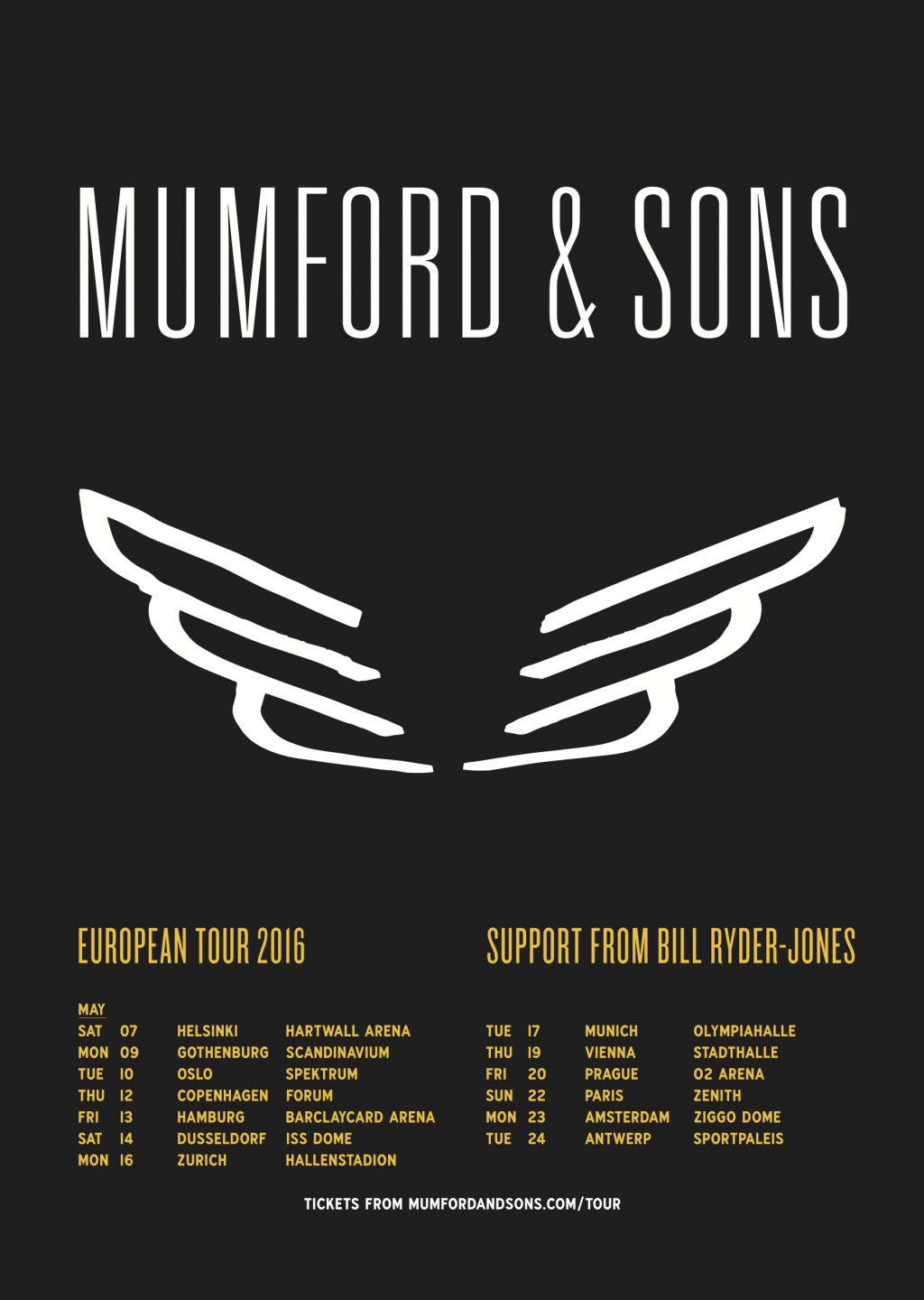 mumford and sons tour europe 2022