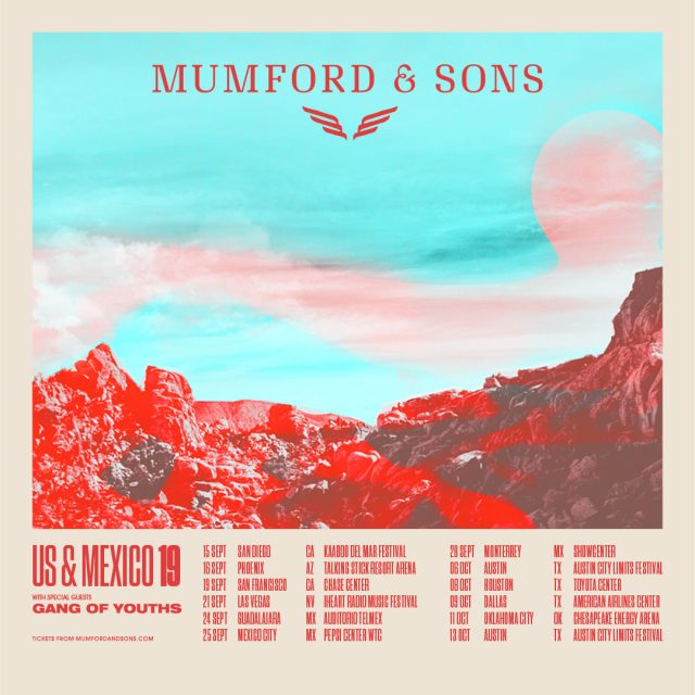 Mumford & Sons Delta Tour US & Mexico